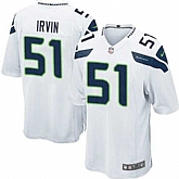 Nike Men & Women & Youth Seahawks #51 Bruce Irvin White Team Color Game Jersey,baseball caps,new era cap wholesale,wholesale hats